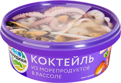 Коктейль из морепродуктов Меридиан в рассоле 270г