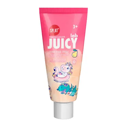 Изображение товара Детская зубная паста Splat Juicy Lab со вкусом груши 55 мл защита от кариеса