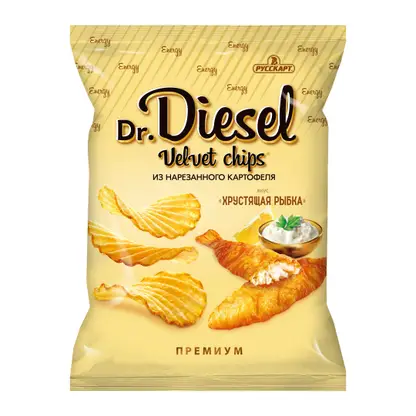 Изображение товара Чипсы рифленые Фиш энд чипс Dr. Diesel 120г