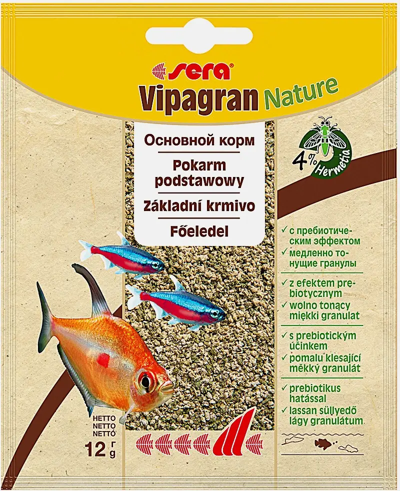 Корм для рыб Sera Vipargan основной гранулы 12г