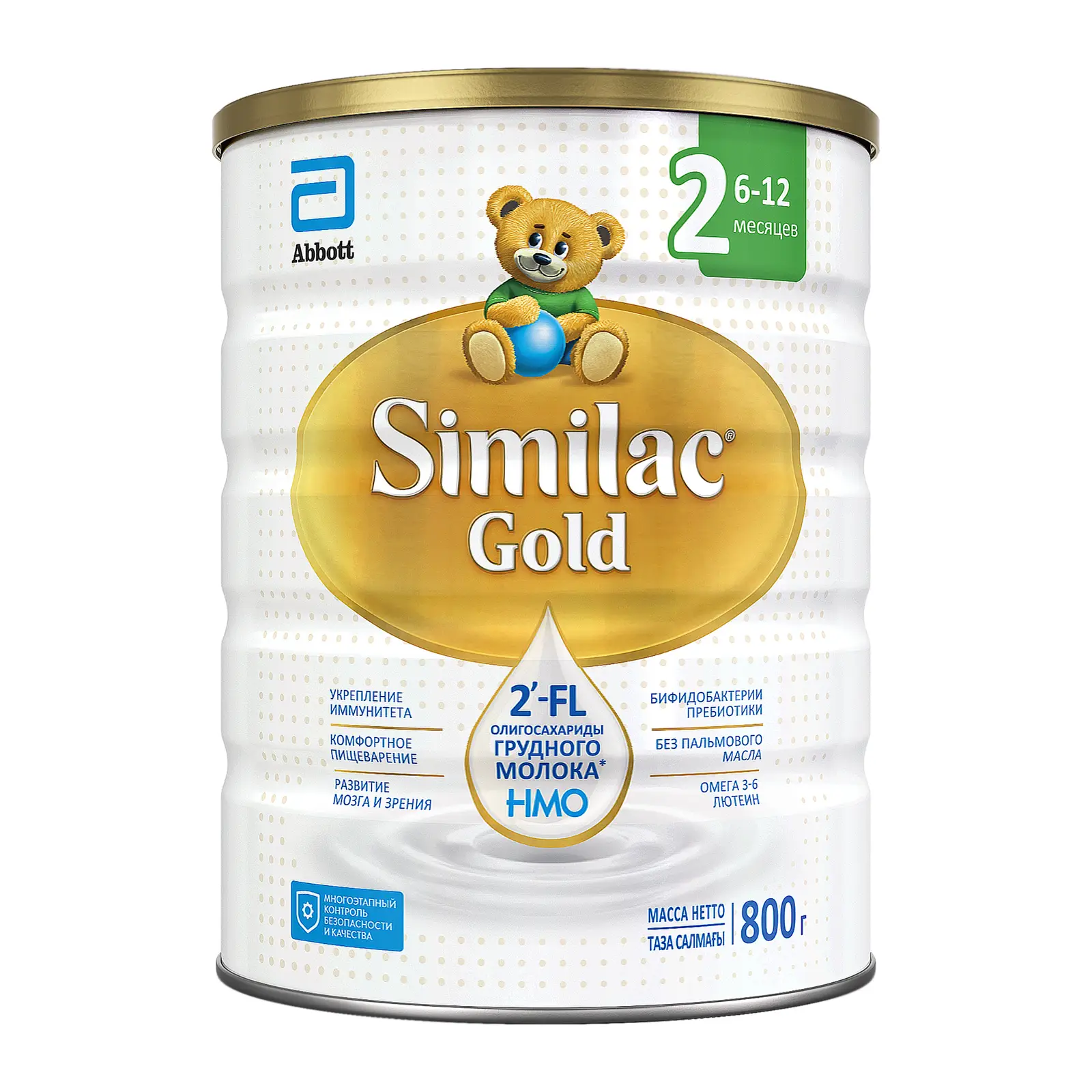 Изображение товара Similac Gold 2 сухая молочная смесь для детей 6-12 месяцев 800г