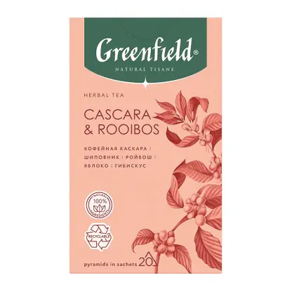Изображение товара Напиток чайный Greenfield Natural Tisane Cascara&Rooiabos 20пак