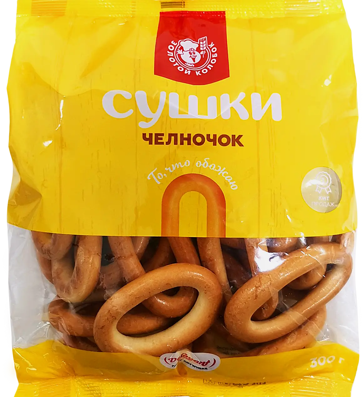 Изображение товара Сушки Золотой Колобок Челночок 300 г натуральный перекус