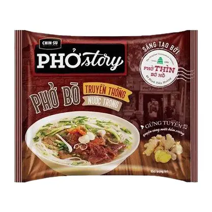 Изображение товара Лапша рисовая быстрого приготовления Pho Story со вкусом курицы Chin-Su 67г