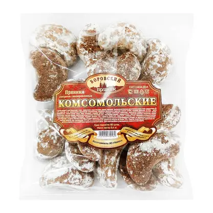 Изображение товара Пряники Колос Комсомольские заварные глазированные 400г