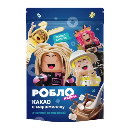Изображение товара Какао-напиток Роблоксеры с маршмеллоу 200г