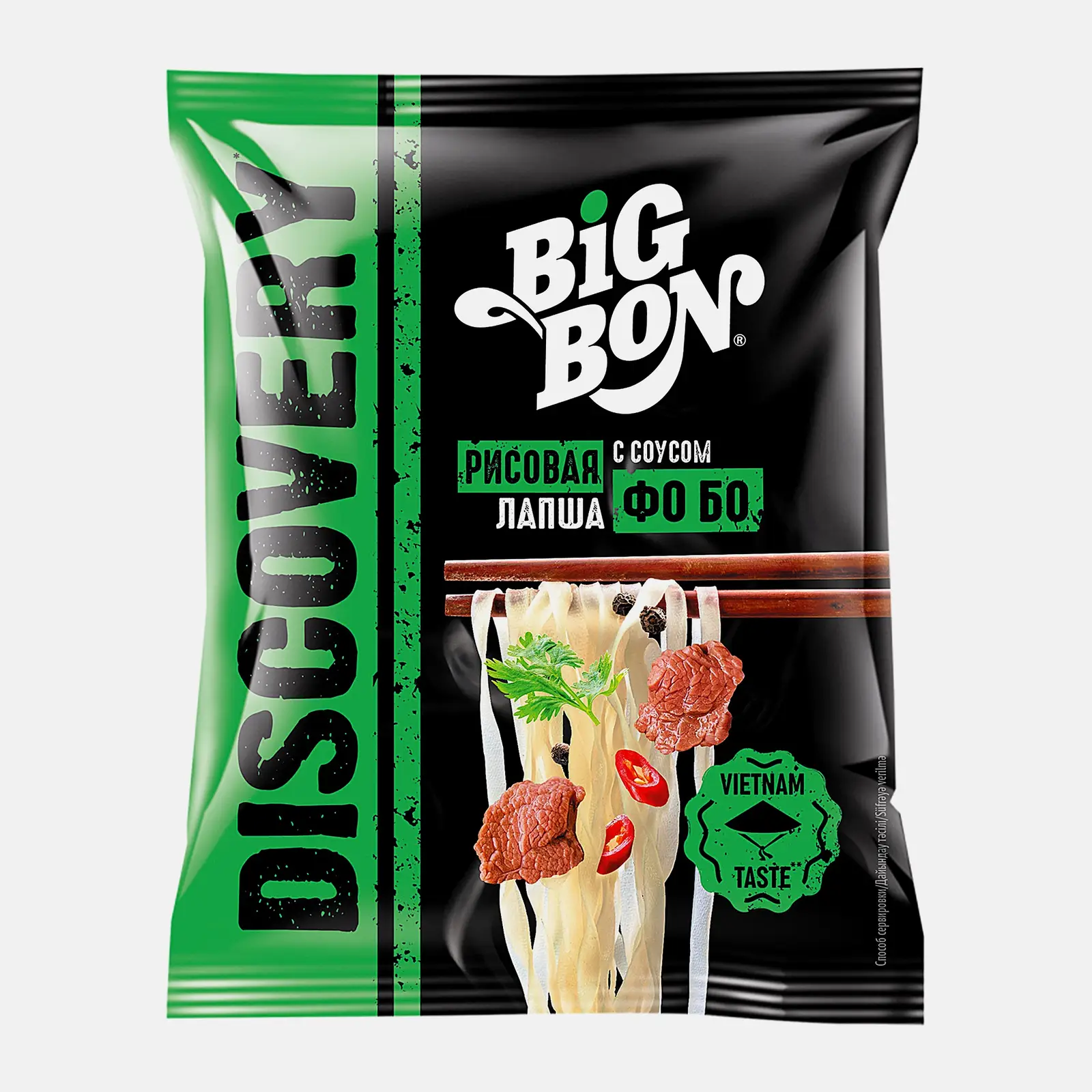 Изображение товара Рисовая лапша со соусом Фо Бо Big Bon 65 г быстрое приготовление