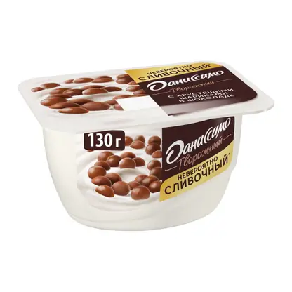 Изображение товара Продукт творожный Даниссимо с хрустящими шариками 7.2% 130г