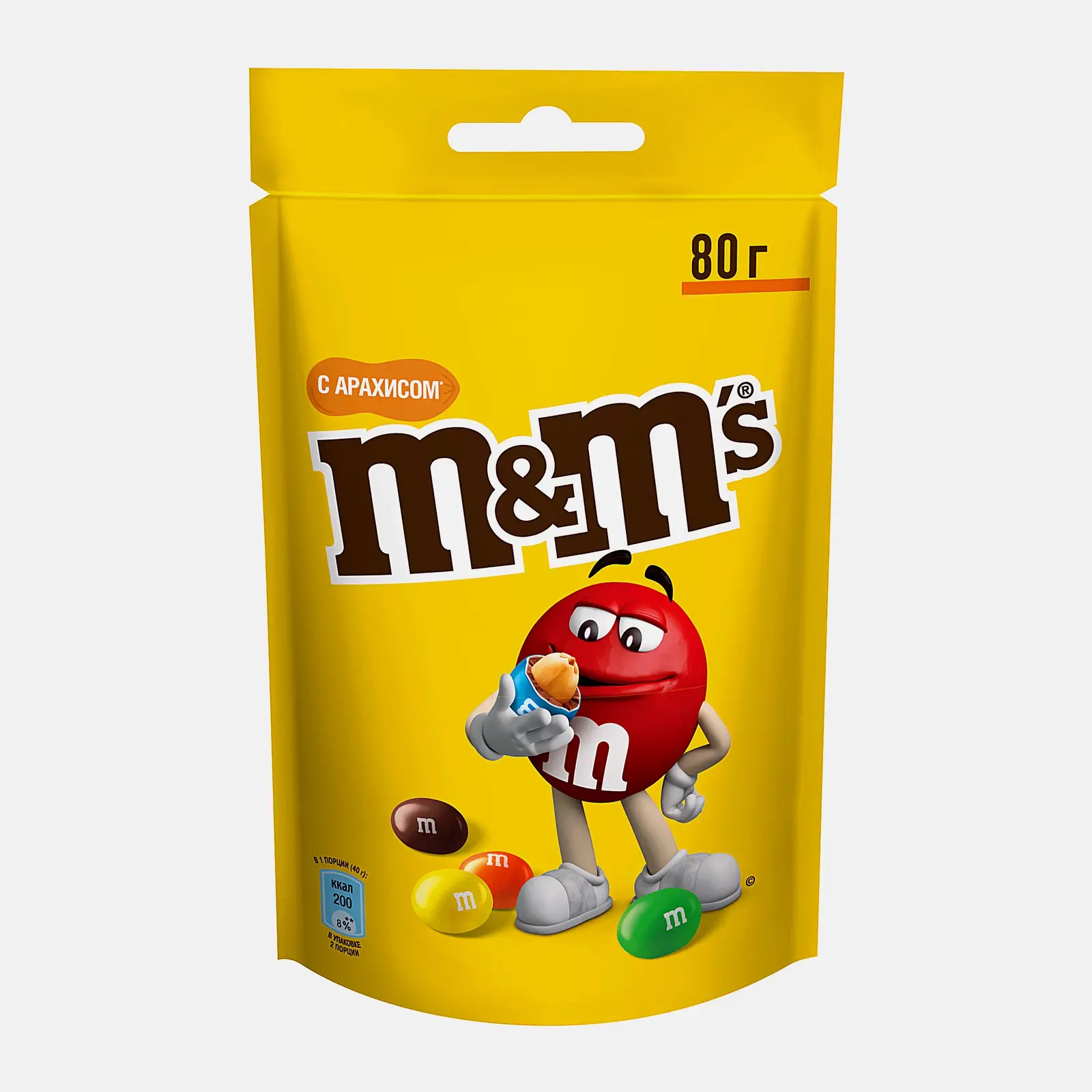 Изображение товара Драже M&M's с арахисом и молочным шоколадом 80г