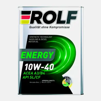 Масло полусинтетическое Rolf Energy Sae 10W-40 API SL/CF 4л