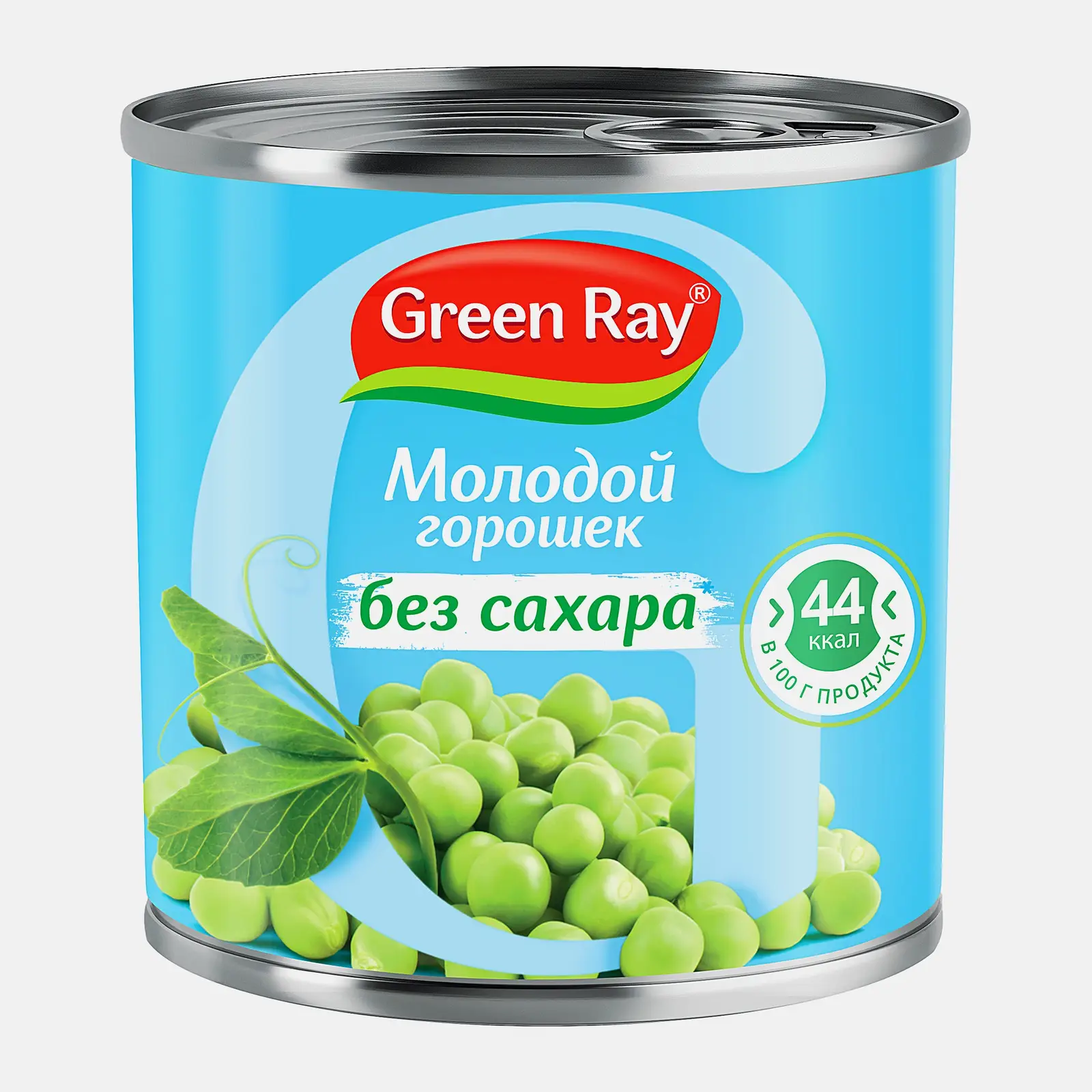 Изображение товара Конусервированный зеленый горошек Green Ray без сахара 425мл