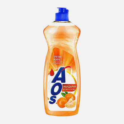 Жидкость для мытья посуды Мандарин Aos 900г