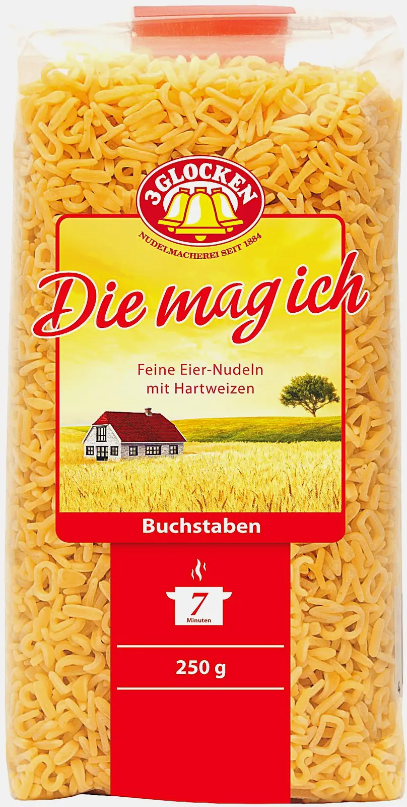 Макароны 3 Glocken Die Mag Ich Алфавит 250г