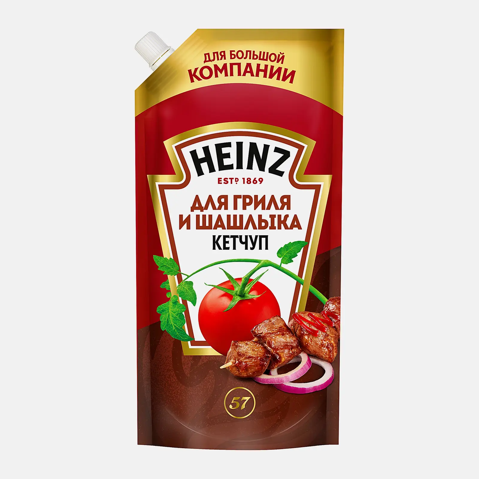 Изображение товара Кетчуп Для гриля и шашлыка Heinz 550г - идеальный выбор для пикника