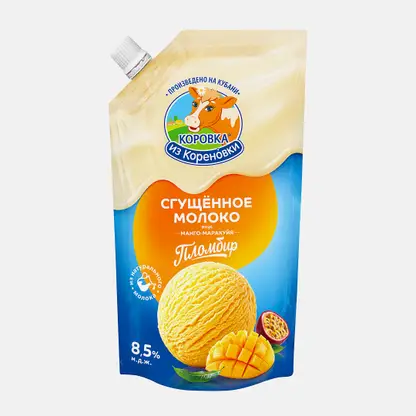 Молоко сгущенное манго и маракуйя Коровка из Кореновки 8.5% 270г