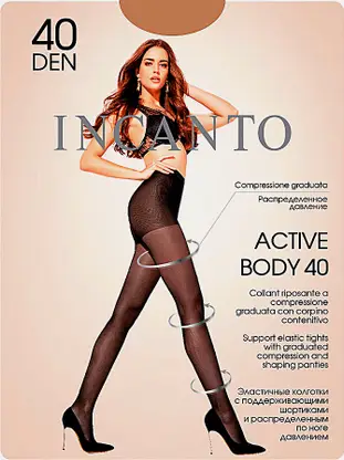 Колготки женские Incanto Active Body 40 бежевые размер 4