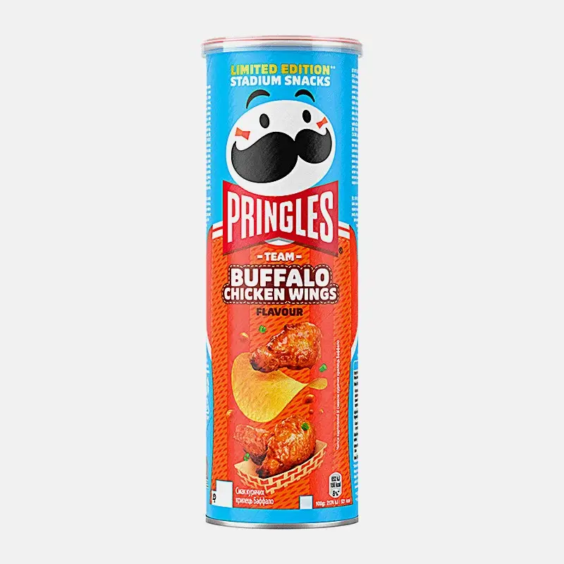 Чипсы крылышки Буффало Pringles 165г Чипсы крылышки Буффало Pringles 165г