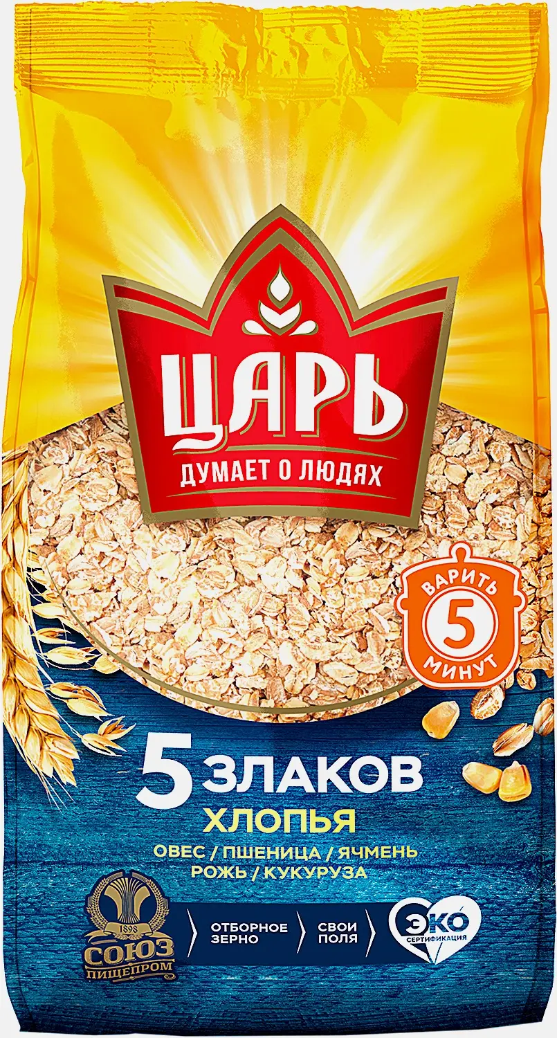 Хлопья Царь много злаковые 400г Хлопья Царь много злаковые 400г