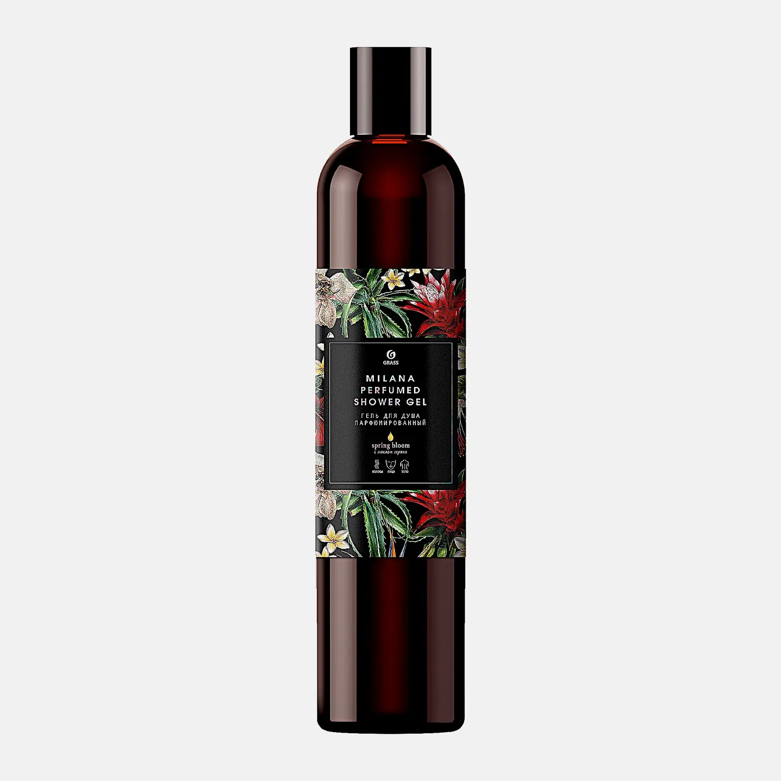 Гель для душа Milana Spring Bloom парфюмированный 350мл Гель для душа Milana Spring Bloom парфюмированный 350мл