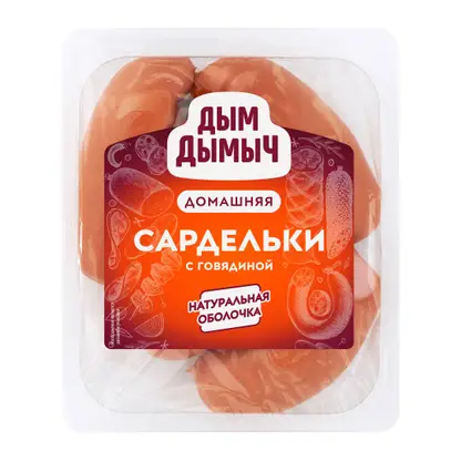 Изображение товара Сардельки с говядиной Дым Дымыч 320г