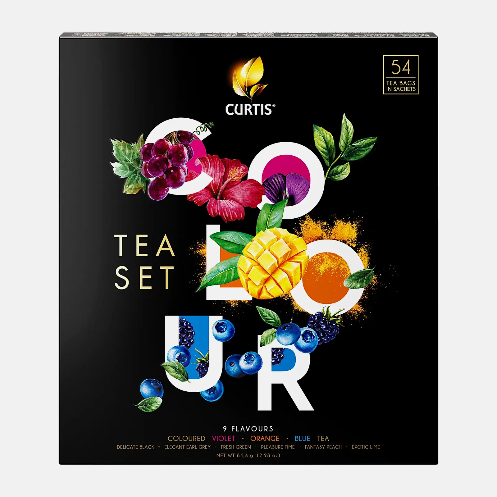 Подарочный набор Curtis Colour Tea Set 9 видов 54пак Подарочный набор Curtis Colour Tea Set 9 видов 54пак