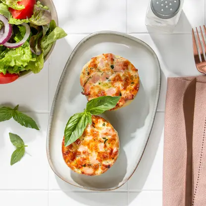 Изображение товара Картофель запеченный с куриной ветчиной под сыром М Кухня 270г