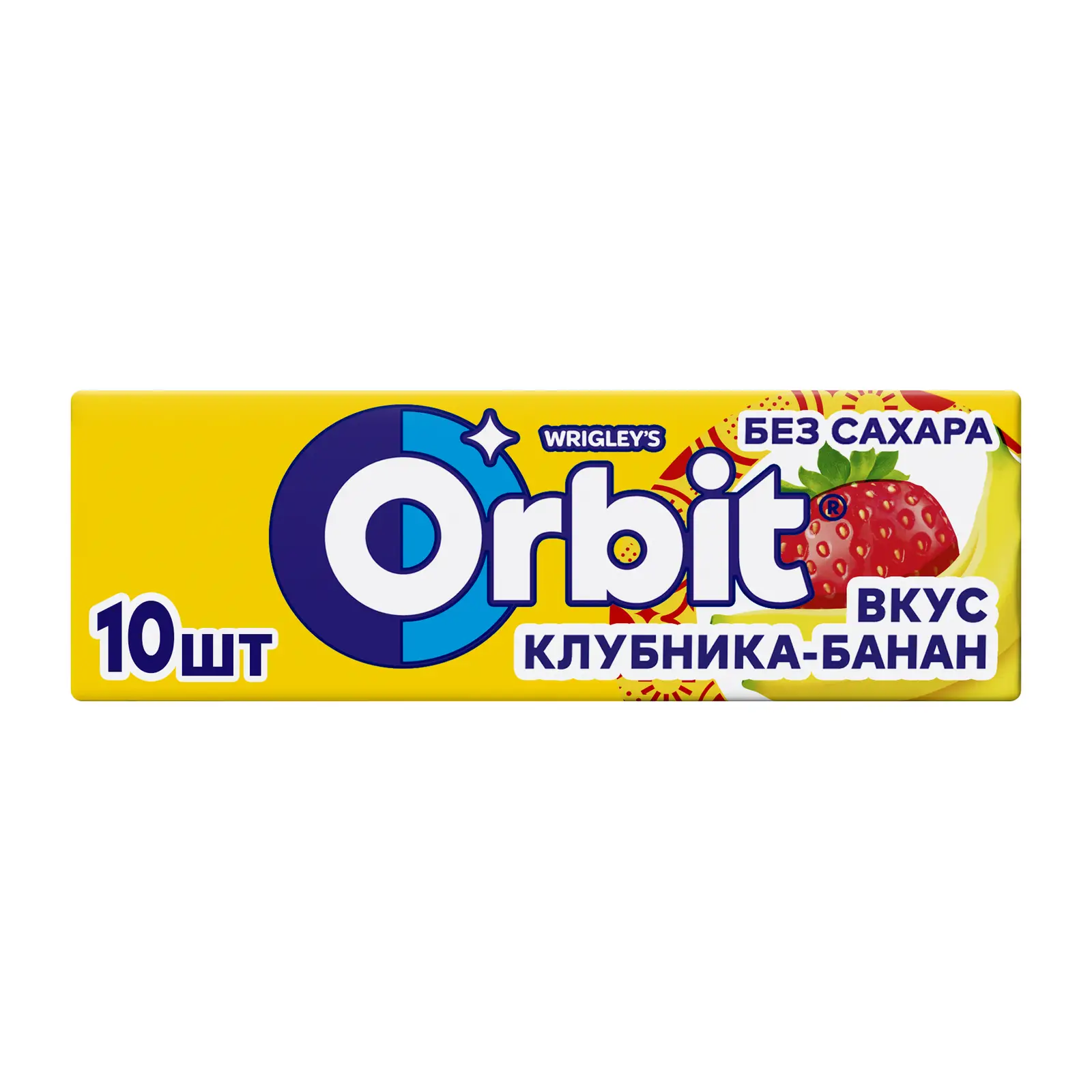 Изображение товара Жевательная резинка Orbit Клубника-банан без сахара 13.6г