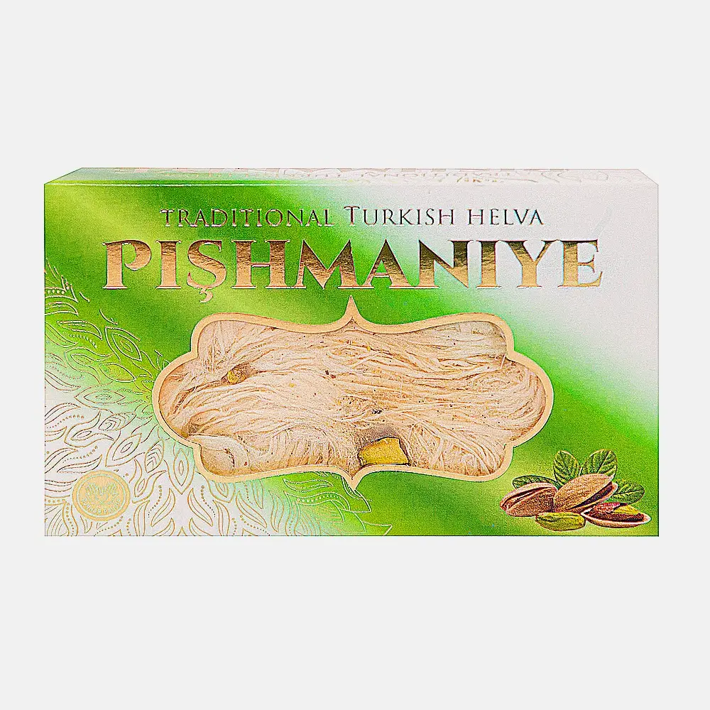 Изображение товара Восточная сладость с фисташками Pismaniye 80г - традиционный десерт из пшеничной муки