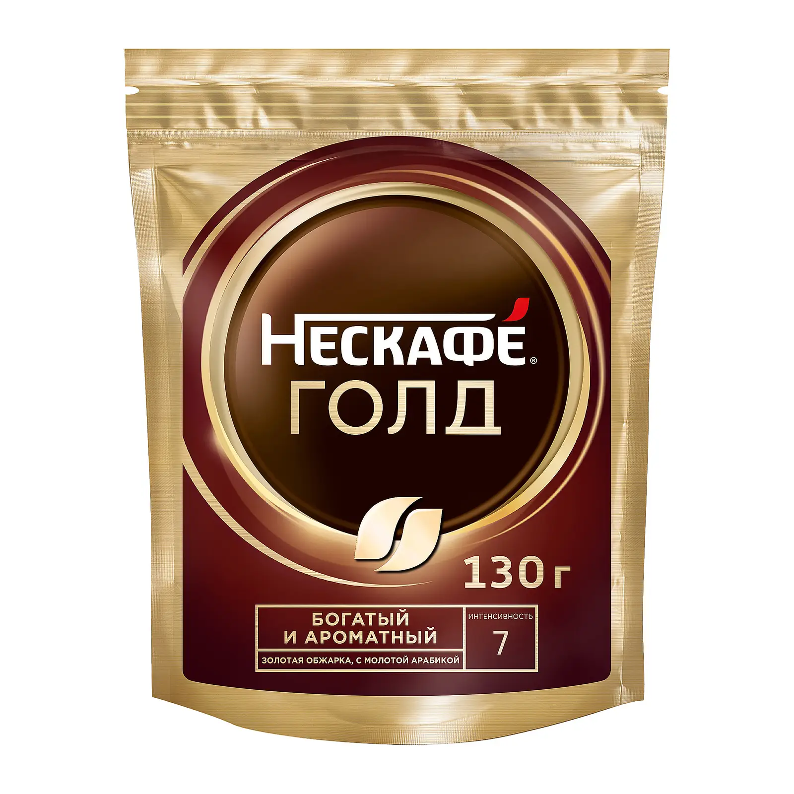 Изображение товара Кофе растворимый Нескафе Голд натуральный сублимированный 130г