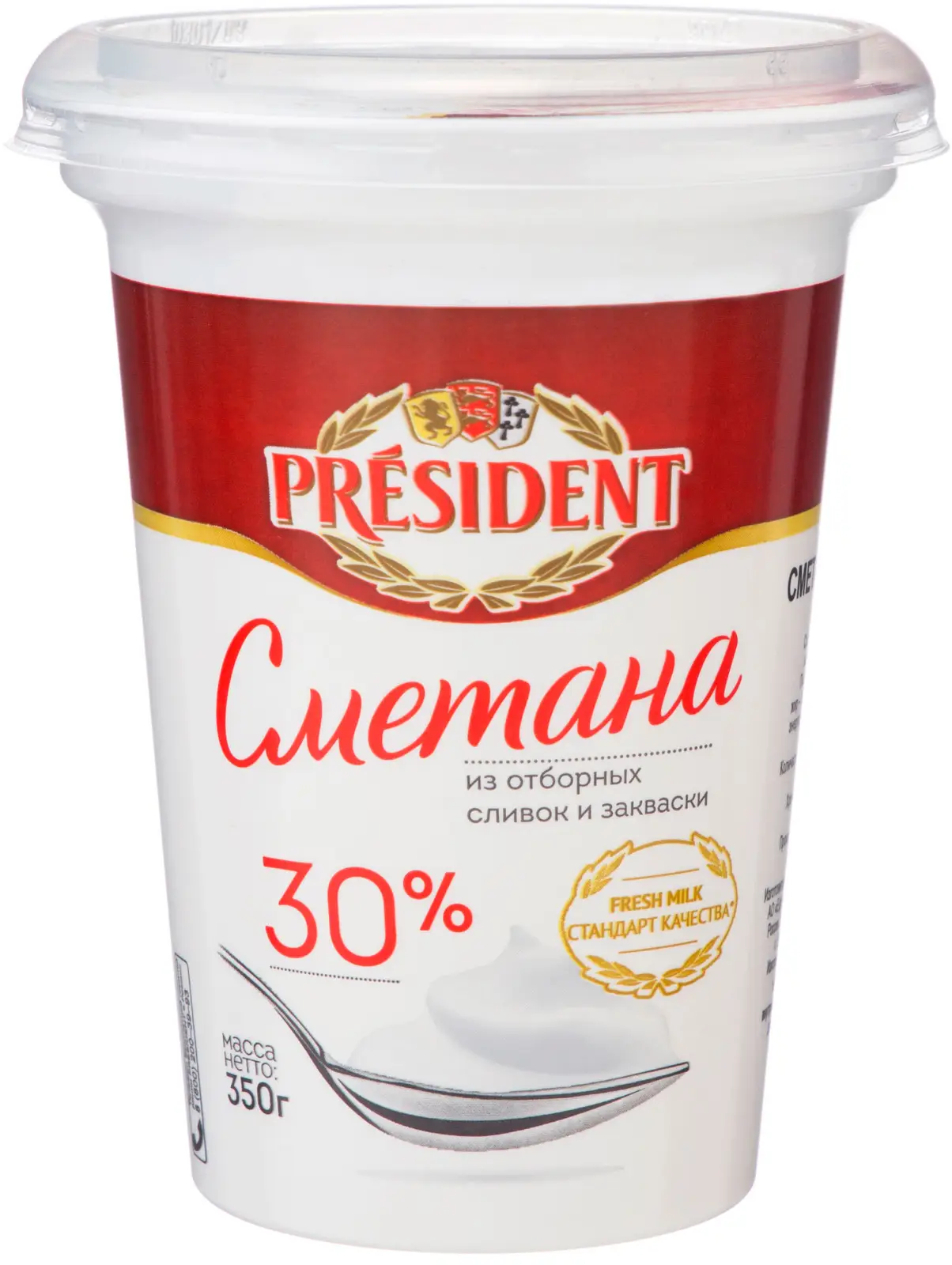 Сметана President 30% 350г — в каталоге на сайте сети Магнит | Краснодар