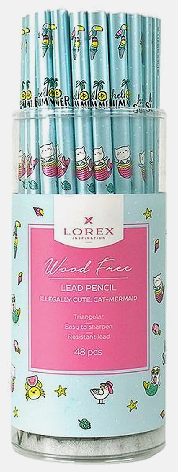 Карандаш Lorex чернографитный НВ дизайн в ассортименте - фото 5