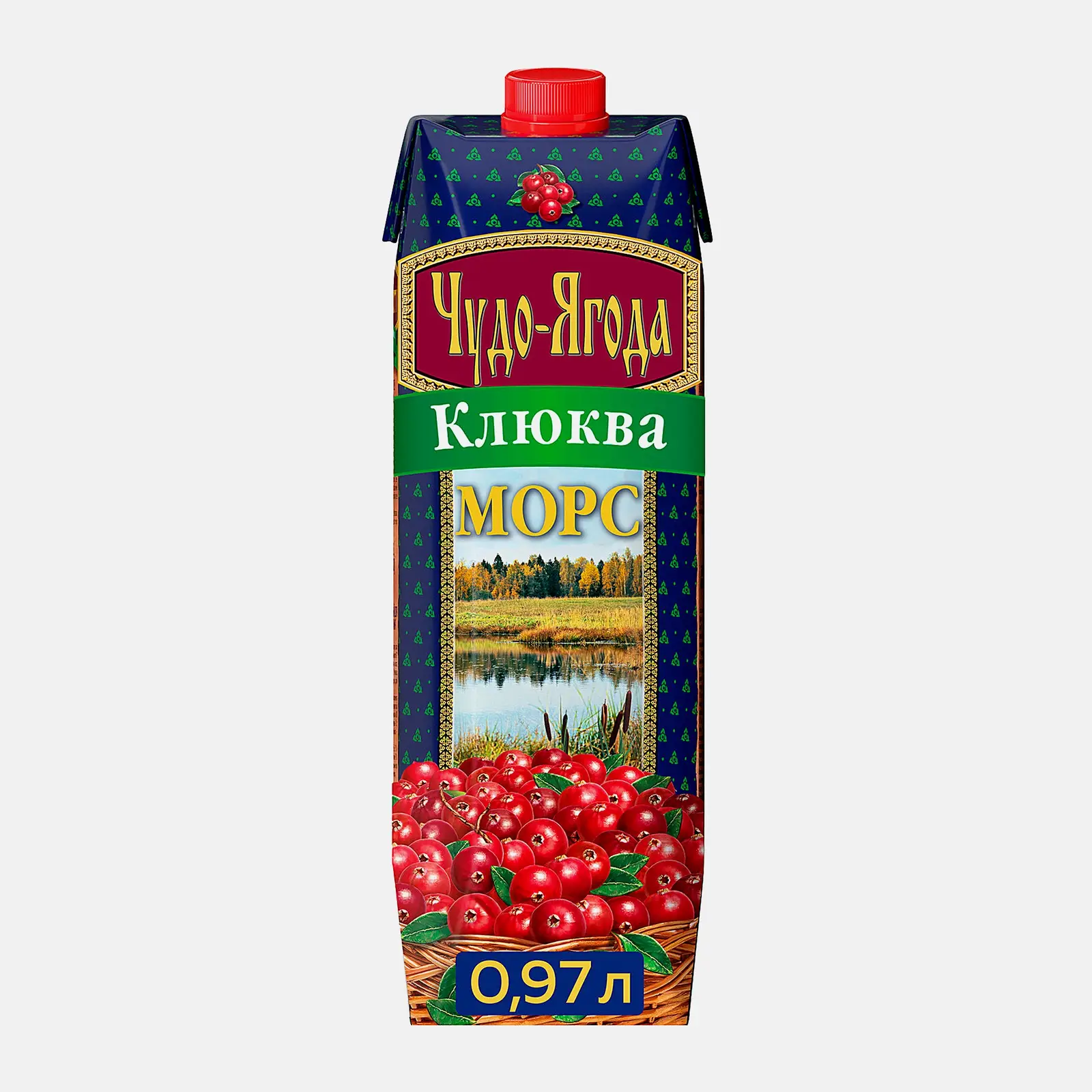 Изображение товара Морс Чудо-Ягода Клюквенный 970мл без красителей и консервантов