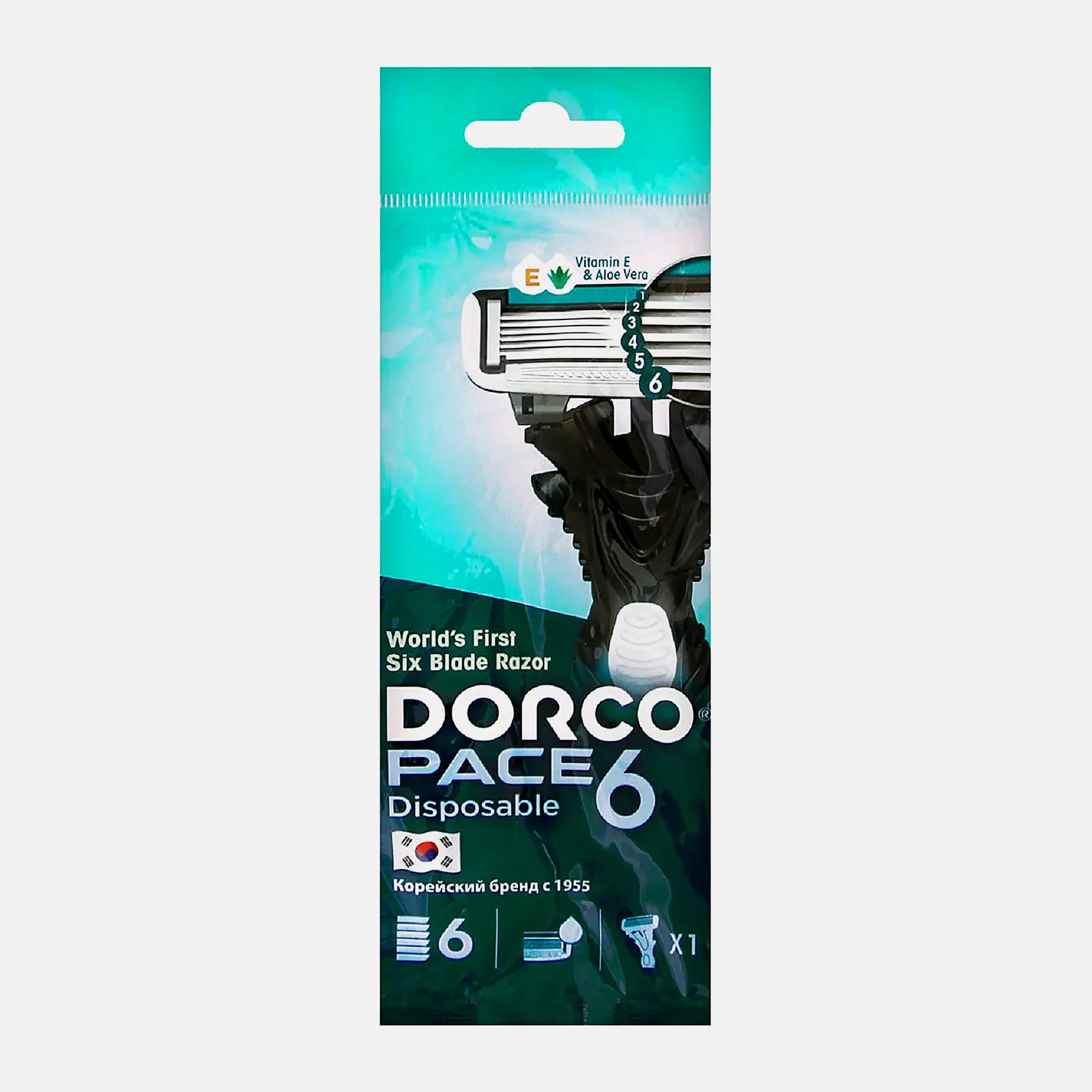 Станок для бритья Dorco Pace одноразовый 6 лезвий