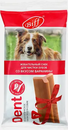 Лакомство для собак со вкусом баранины Biff Dent 270г