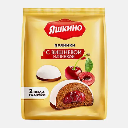 Пряники Яшкино с вишневой начинкой 350г