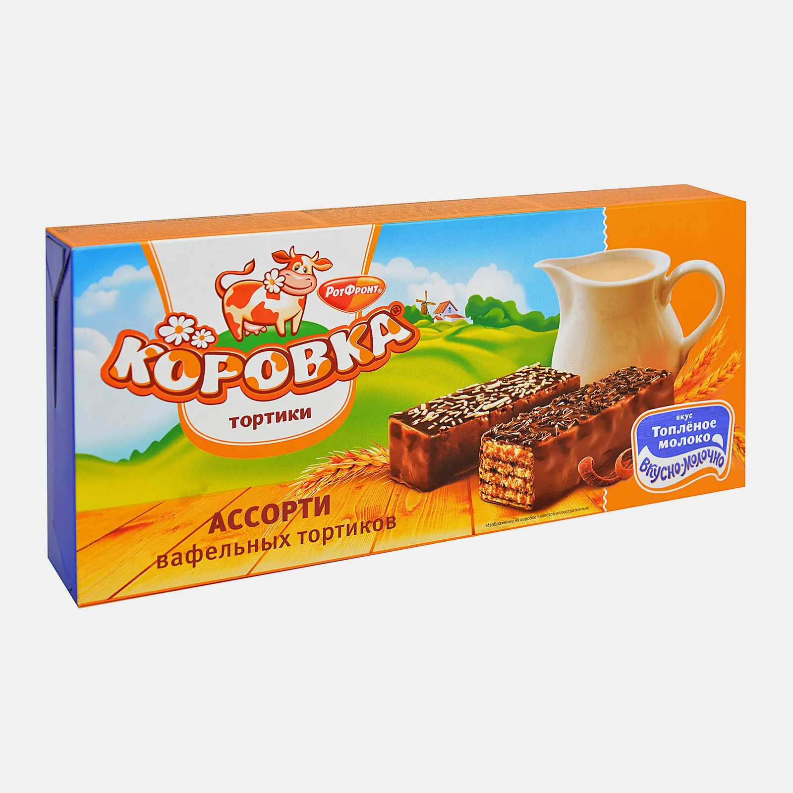 Вафельный торт Коровка Топленое молоко Рот фронт 200г - фото 2