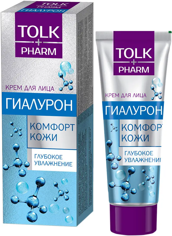 Крем для лица Tolk Pharm с Гиалуроновой кислотой Увлажняющий 40г