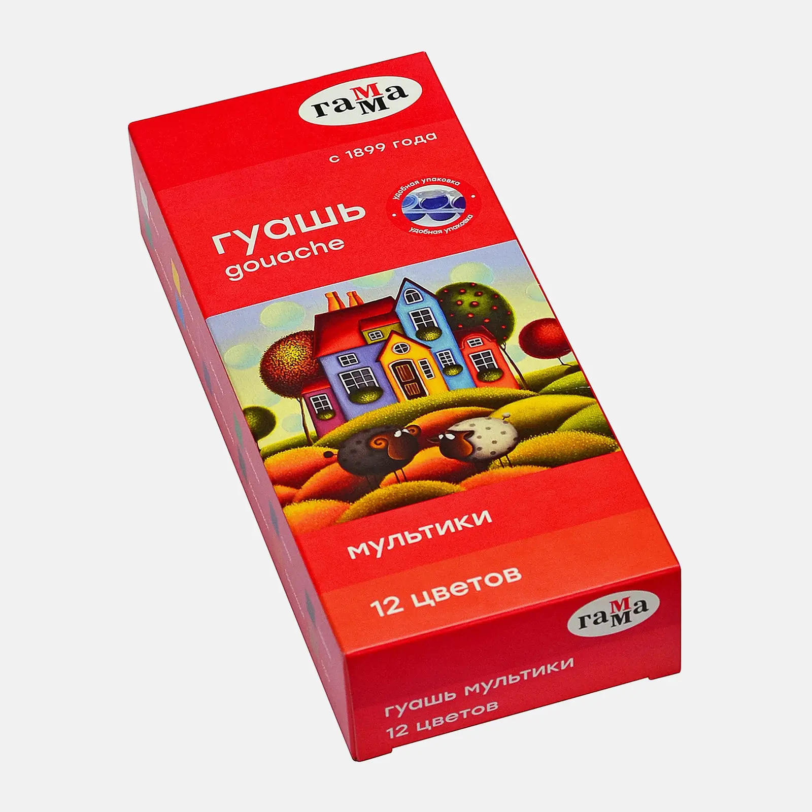 Гуашь Гамма цветная 12*15мл