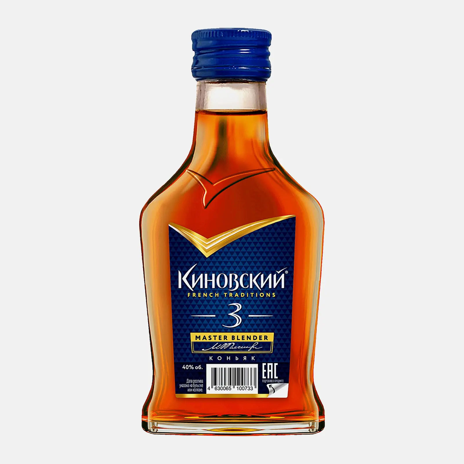 Изображение товара Коньяк Киновский 3 года 40% 100мл качественный российский напиток