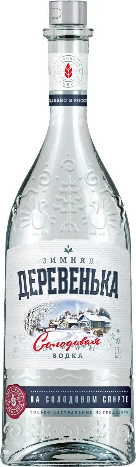 Изображение товара Водка Зимняя деревенька солодовая 40% 700мл