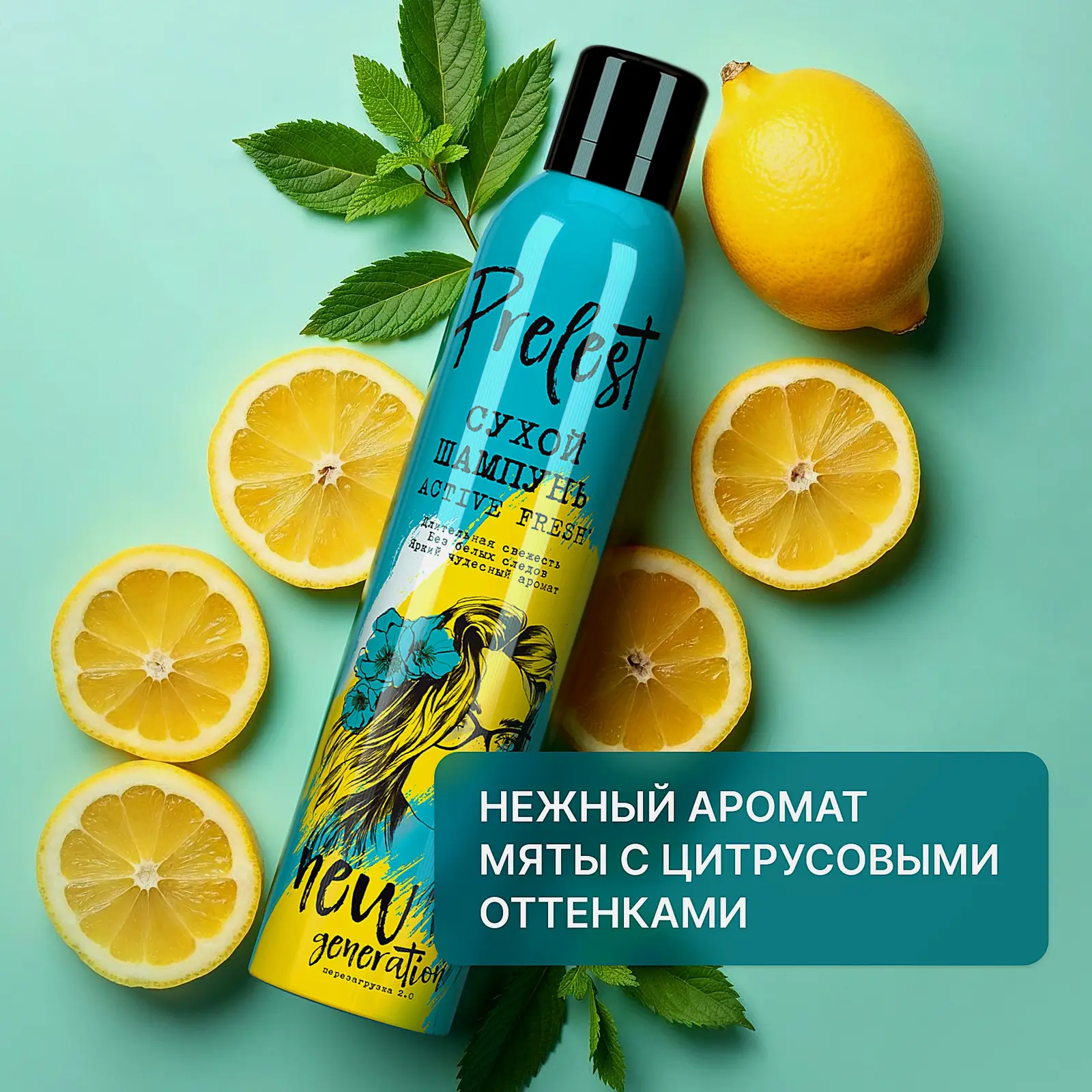 Сухой шампунь для волос Active Fresh Прелесть New Generation 200мл