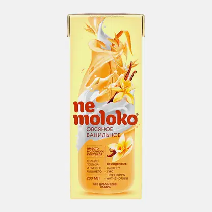 Напиток овсяный Nemoloko Ваниль 200мл