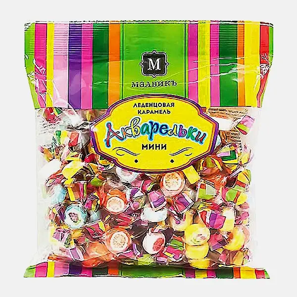 Изображение товара Карамель Малвикъ леденцовая Акварельки ассорти 180г