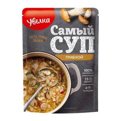 Изображение товара Смесь Увелка Суп грибной 120г