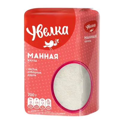 Изображение товара Крупа Увелка Манная 700г