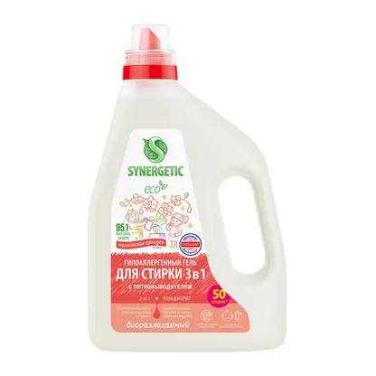 Изображение товара Гель для стирки Synergetic 3в1 Магическая орхидея 1.5л