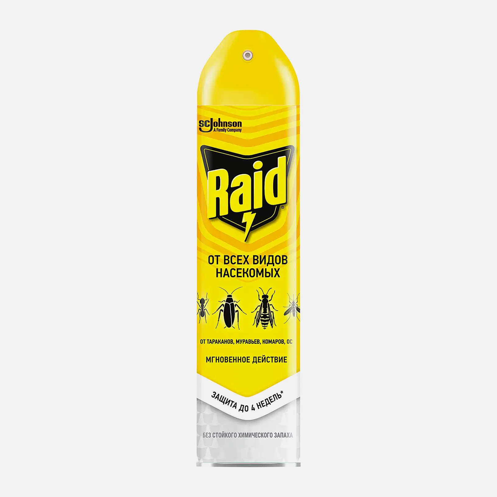 Аэрозоль от летающих и ползающих насекомых Raid 300мл Аэрозоль от летающих и ползающих насекомых Raid 300мл
