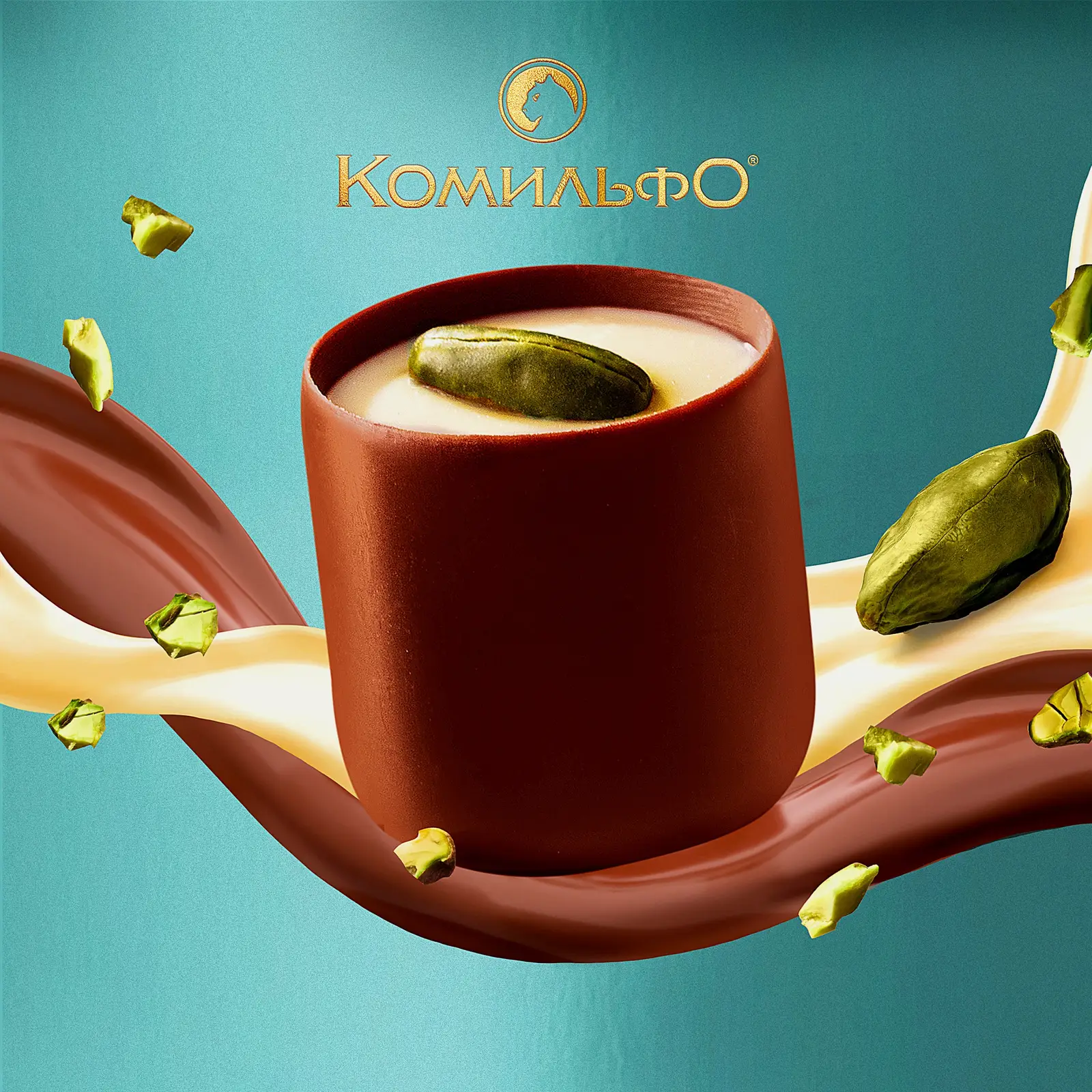 Конфеты Комильфо Фисташка шоколадные 232г